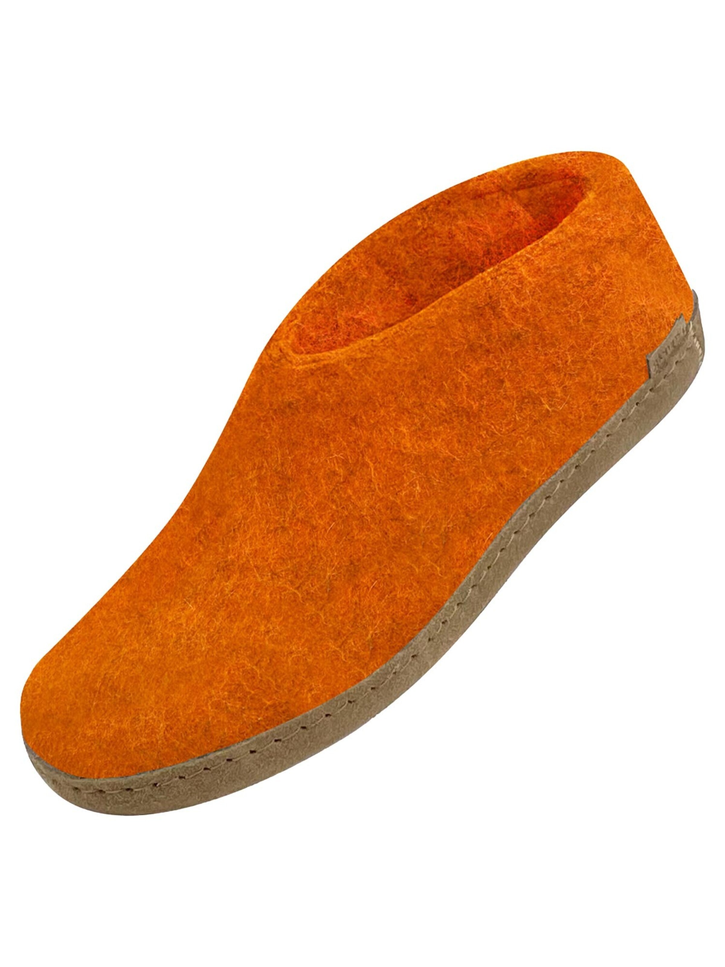 Glerups Hausschuh 'Classic'‌‌ in Orange