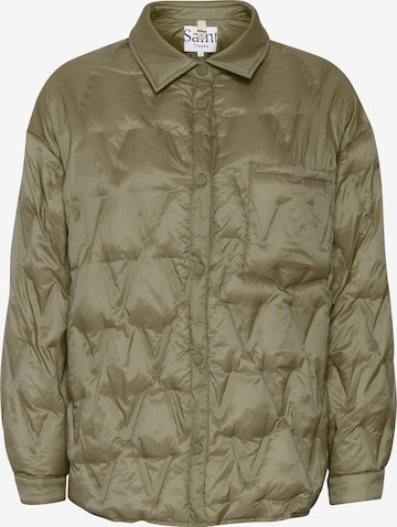 SAINT TROPEZ Prehodna jakna 'Caddy' | zelena barva: sprednja stran