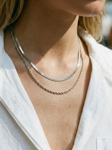 Nemomatheo Kette 'Rope & Silk'‌‌‌‌ in Silber