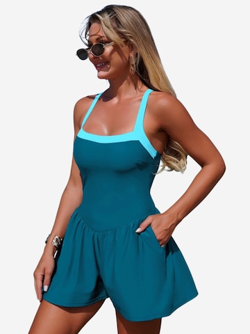 Magicshe Bustier Badeanzug 'Badeanzug mit Taschen'‌ in Blau
