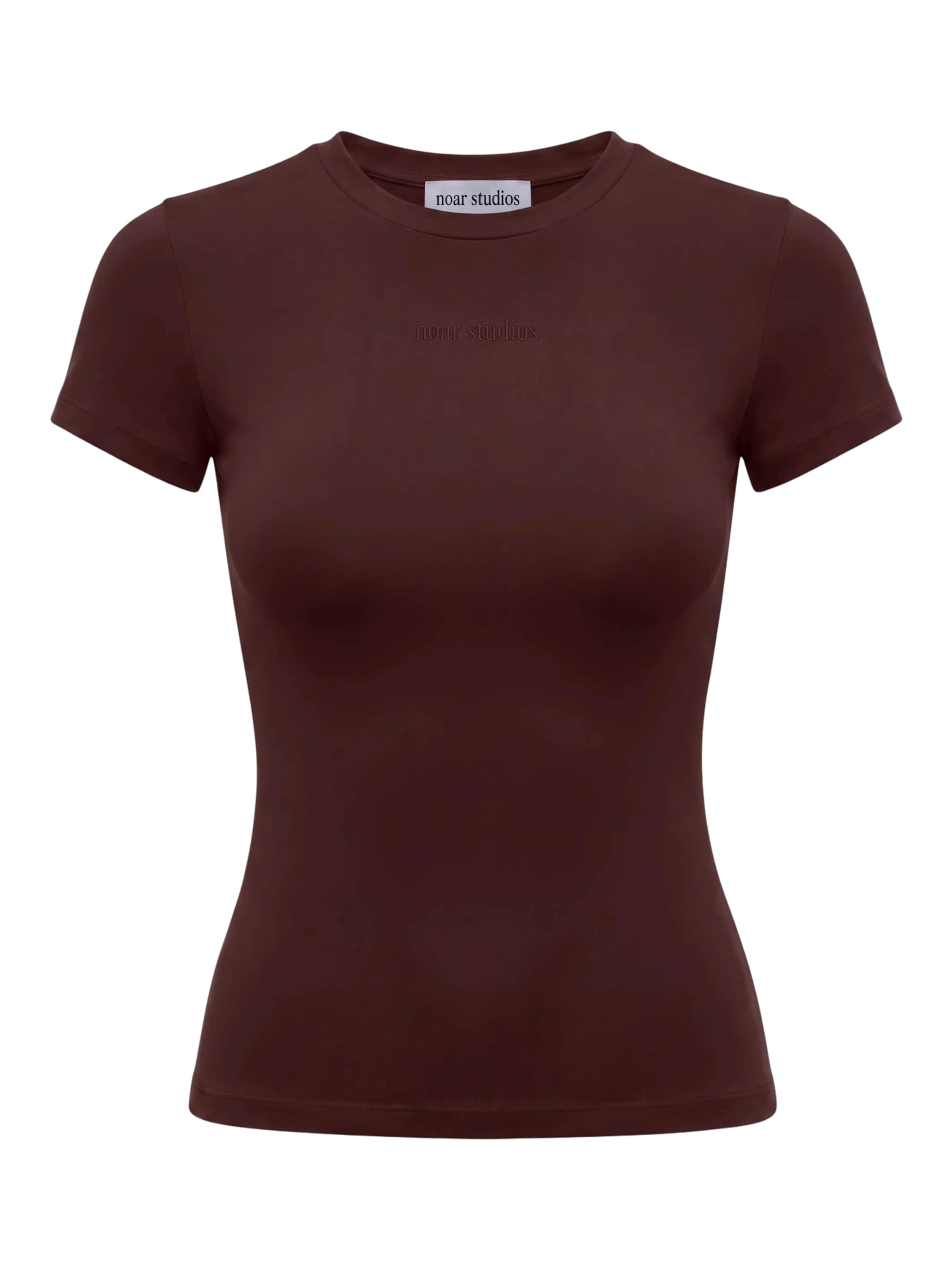 noar studios Shirt in Bruin: voorkant