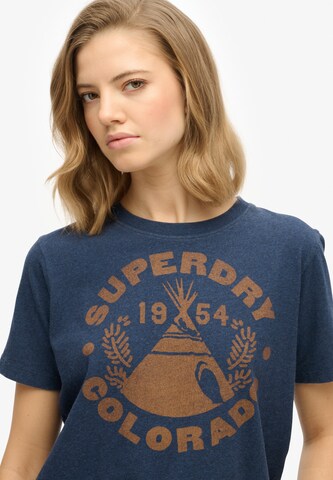 T-shirt 'Lo-Fi' Superdry en bleu