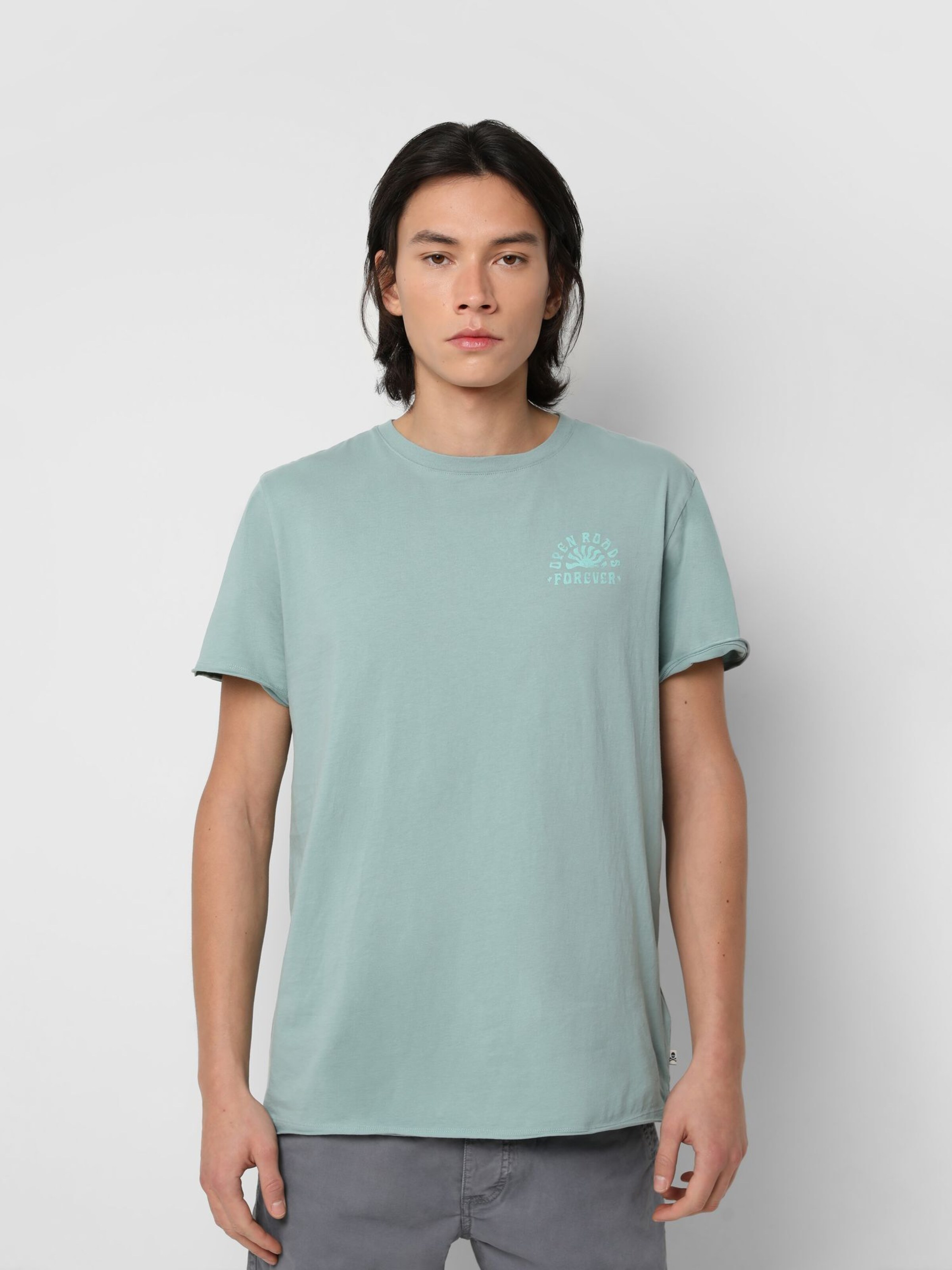 Männer Shirts Scalpers T-Shirt 'Forever' in Grün - IB14939
