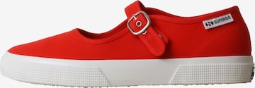 SUPERGA Baleriny 'Ballerinas mit Riemchen „Leggera“' w kolorze czerwony: przód