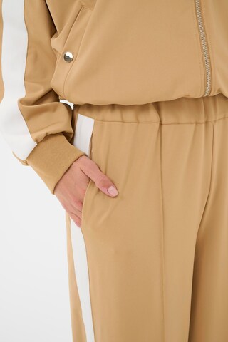 SAINT TROPEZ Wide Leg Hose in Beige