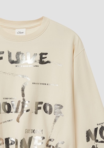 Sweat-shirt s.Oliver en beige