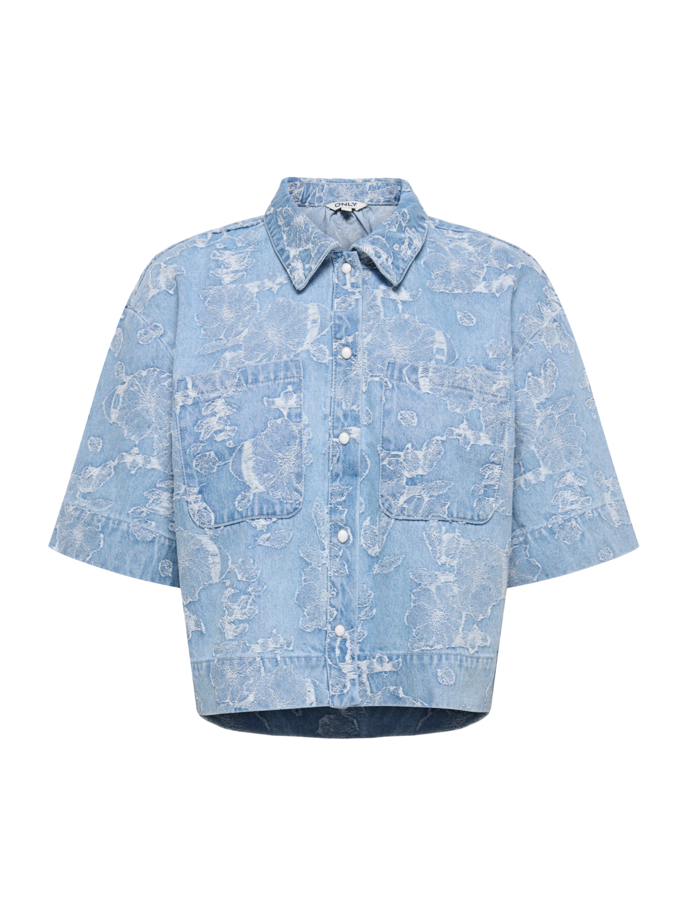 Chemisier 'ONLCleo-Aude' ONLY en bleu : devant