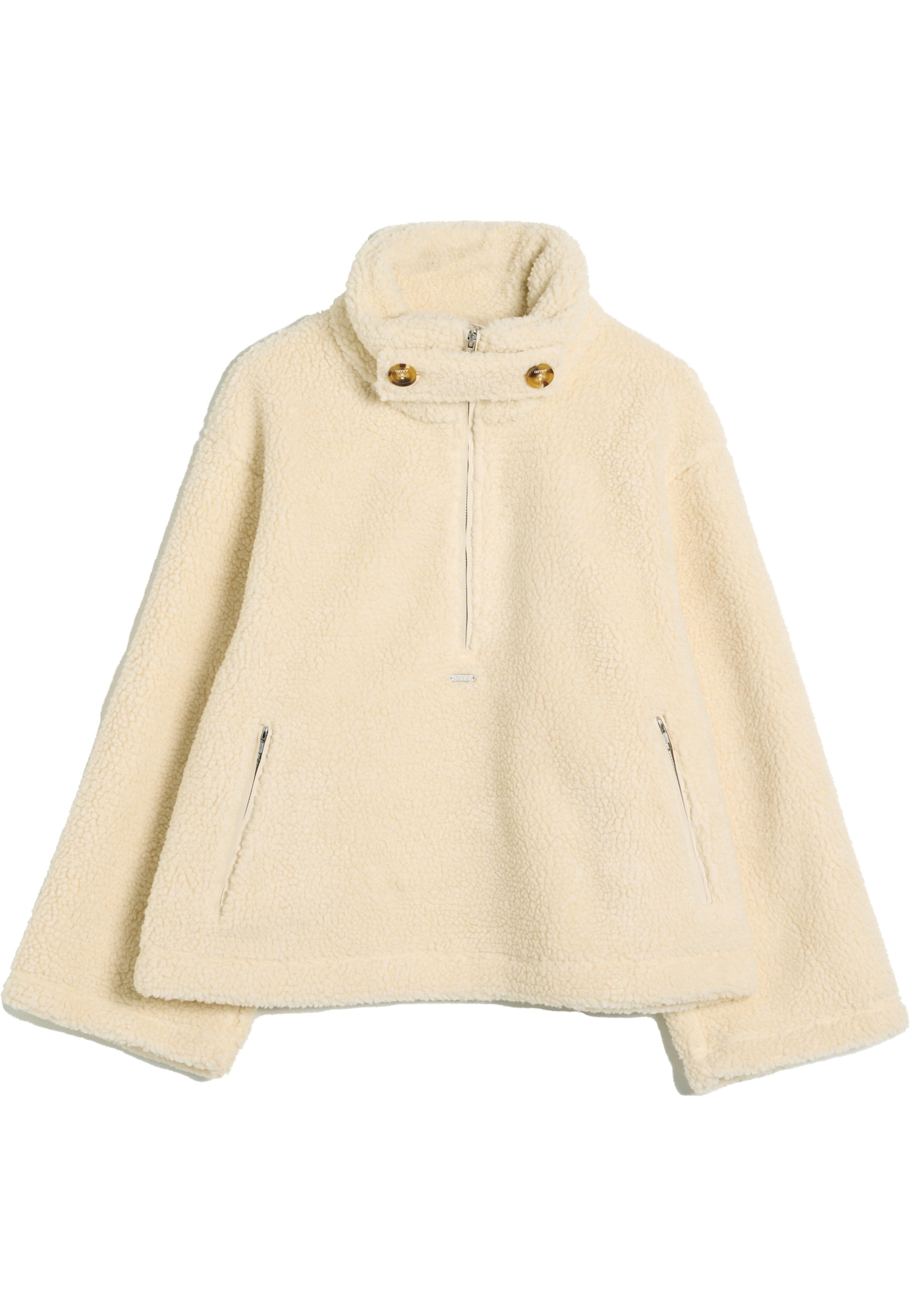 Pull-over de sport Aim'n en beige : devant