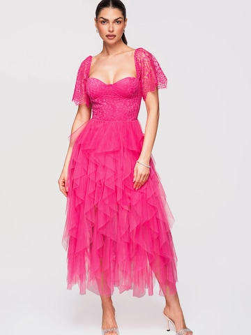 Ombre Evening Dress in Pink