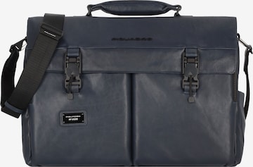 Piquadro Document Bag in Blue: front