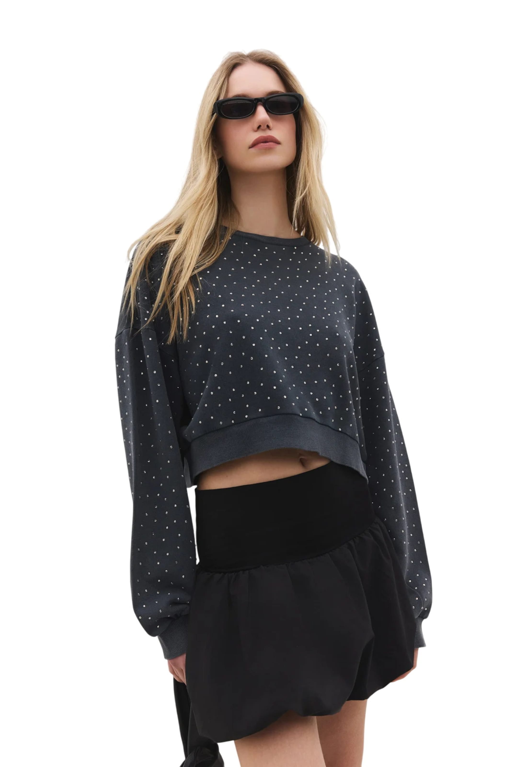 No Matter What Sweatshirt in Grey: front