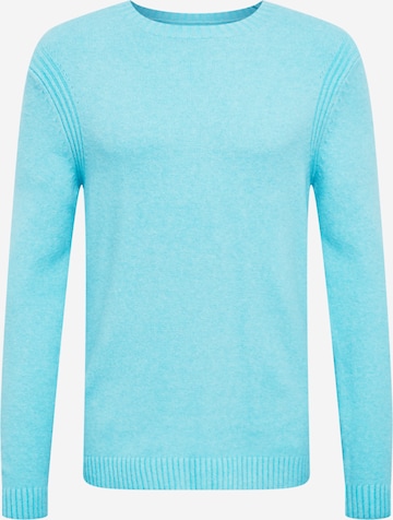 TOM TAILOR DENIM Sweater in Blue: front