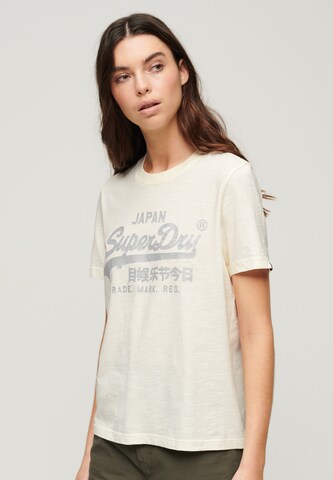Superdry T-Shirt in Beige: Vorderseite
