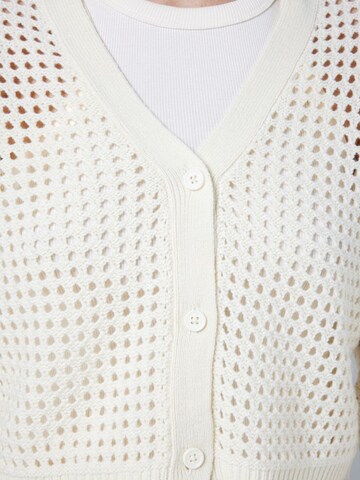Noisy may Knit cardigan 'Hope' in White