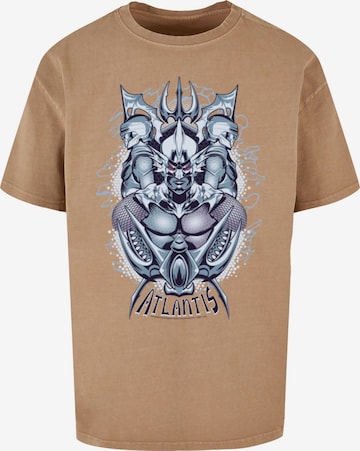 T-Shirt 'Aquaman - Ocean Master' ABSOLUTE CULT en beige : devant