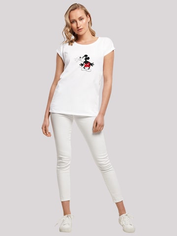 F4NT4STIC Shirt ' Disney Mickey Mouse Tongue' in White