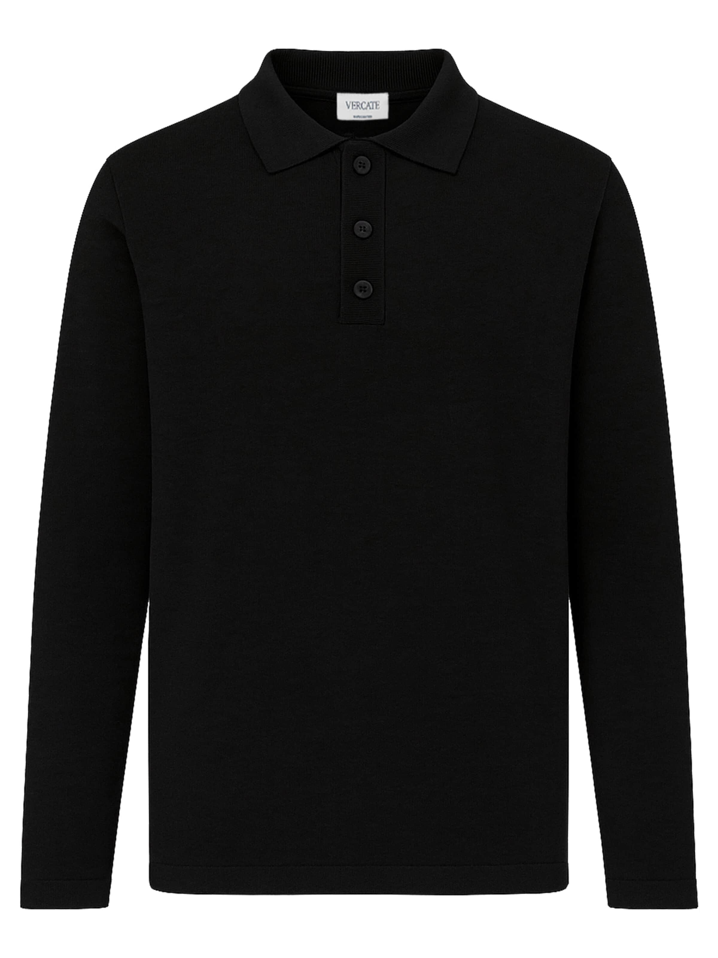 Vercate Shirt 'No. 12'‌‌ in Schwarz: Vorderseite