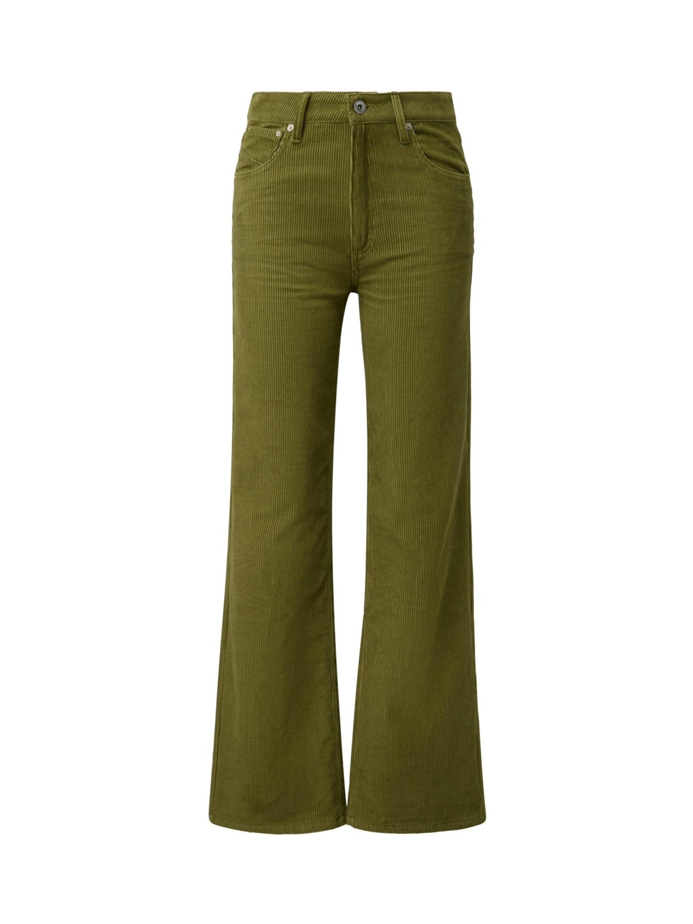 QS Regular Jeans in Green: front