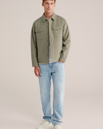 WE Fashion Regular fit Ing - zöld