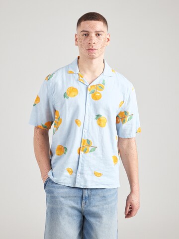 HOLLISTER Regular fit Πουκάμισο σε μπλε: μπροστά