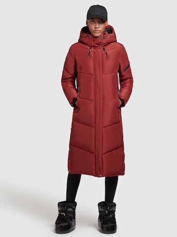 khujo - Sobretudo de inverno em vermelho