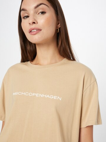 MSCH COPENHAGEN T-Shirt in Beige