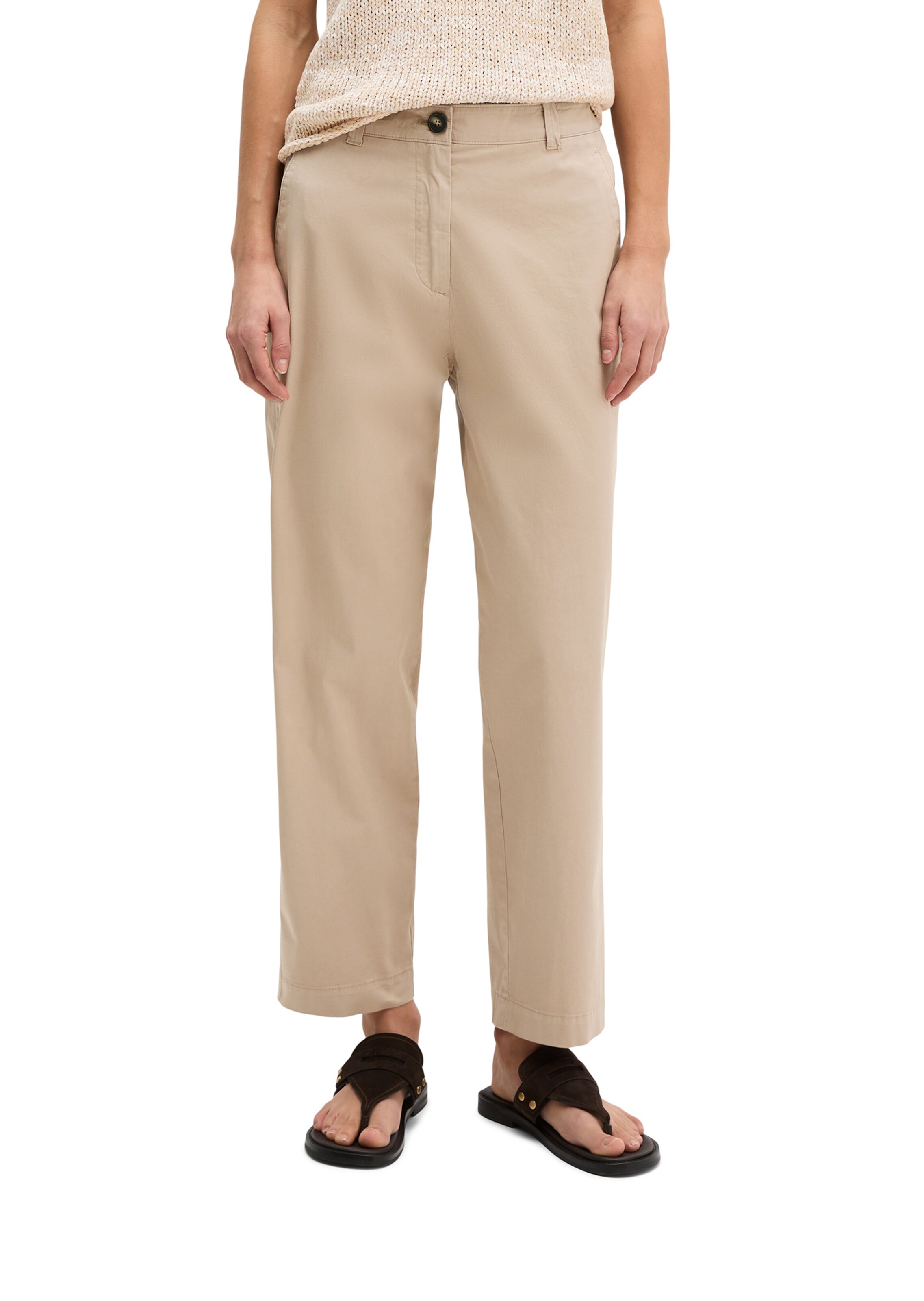 Marc O'Polo Tapered Hose 'Rimka in Braun: Vorderseite