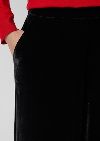 s.Oliver Wide leg Broek in Zwart