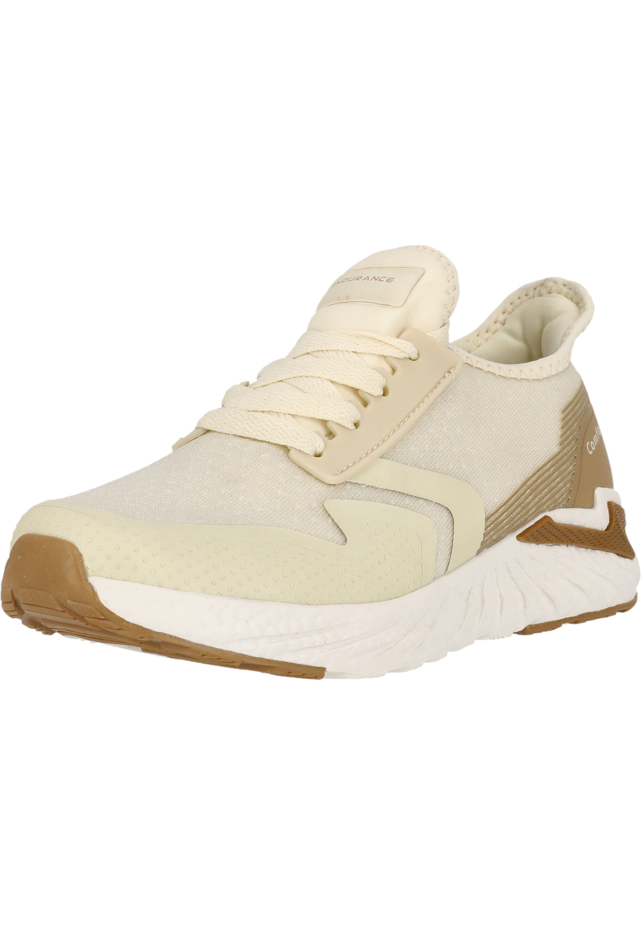ENDURANCE Platform trainers 'Lavender' in Beige: front
