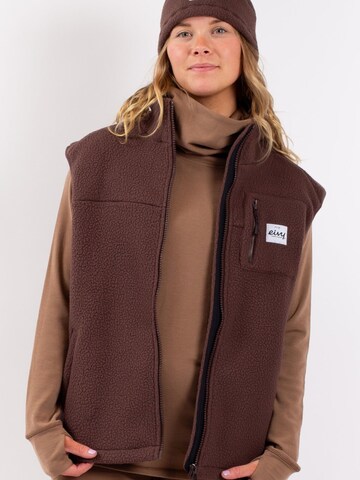Gilet Eivy en marron : devant