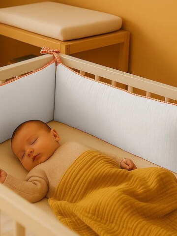 Couverture de bébé PAPATE en blanc : devant