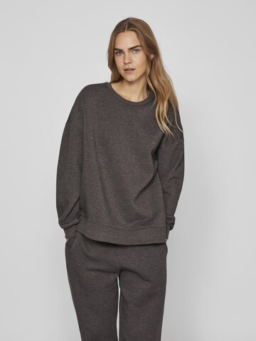 VILA Sweatshirt in Grijs: voorkant