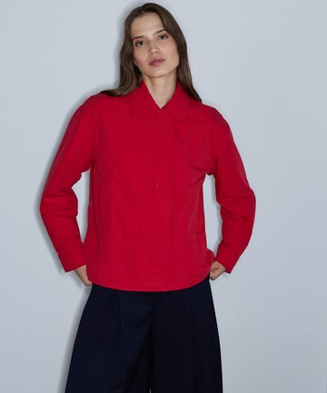 Ipekyol Between-Seasons Coat in Red: front