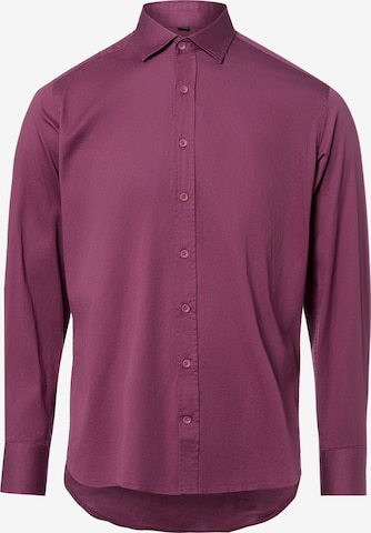 Coupe regular Chemise Nils Sundström en violet : devant