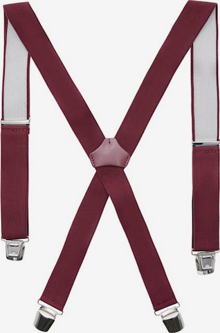 MANGO MAN Suspenders 'Suspende' in Red: front