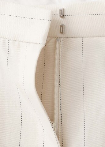 MANGO Regular Pleated Pants 'Aargelia' in Beige
