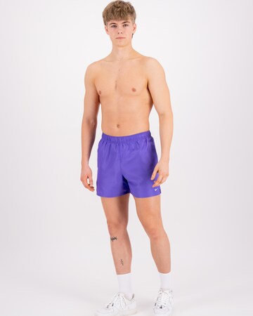 Nike Swim Regular Athletic Swim Trunks in Purple: front