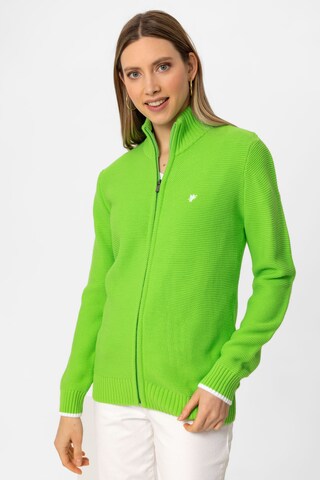 DENIM CULTURE Knit cardigan 'DINA' in Green: front