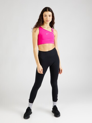 NIKE Korzetová Sportovní podprsenka – pink