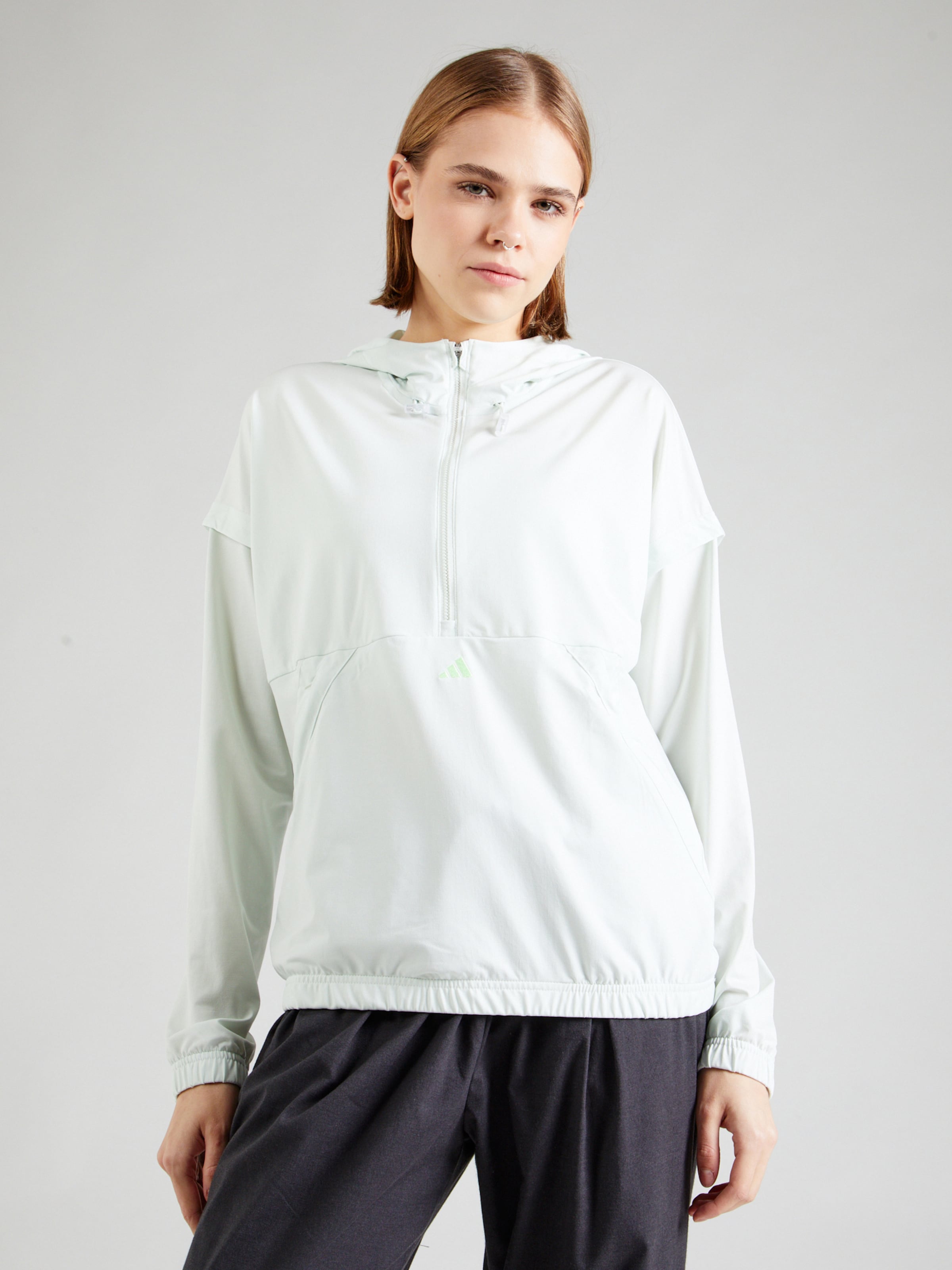 ADIDAS PERFORMANCE Athletic Sweatshirt Ultimate365 in Pastel Green ABOUT YOU