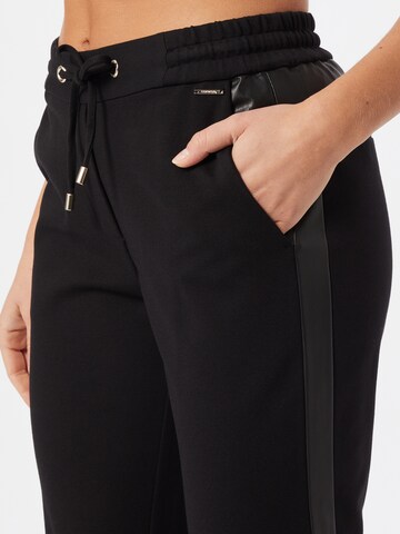 COMMA Slimfit Broek in Zwart