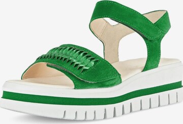 Sandales GABOR en vert : devant