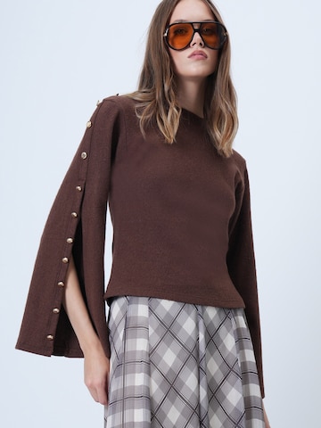 Trend Alaçatı Stili Pullover in Braun