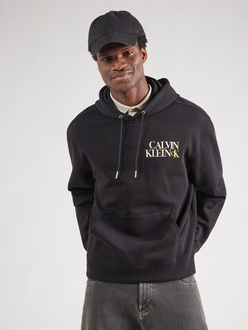 Calvin Klein Jeans Μπλούζα φούτερ σε μαύρο: μπροστά