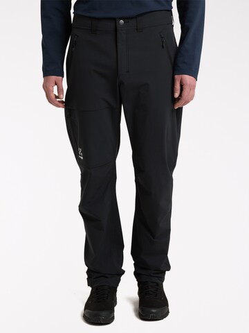 Haglöfs Regular Outdoor Pants in Black: front