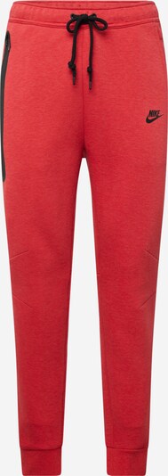 Nike Sportswear Nohavice 'TECH FLEECE' - červená melírovaná / čierna, Produkt