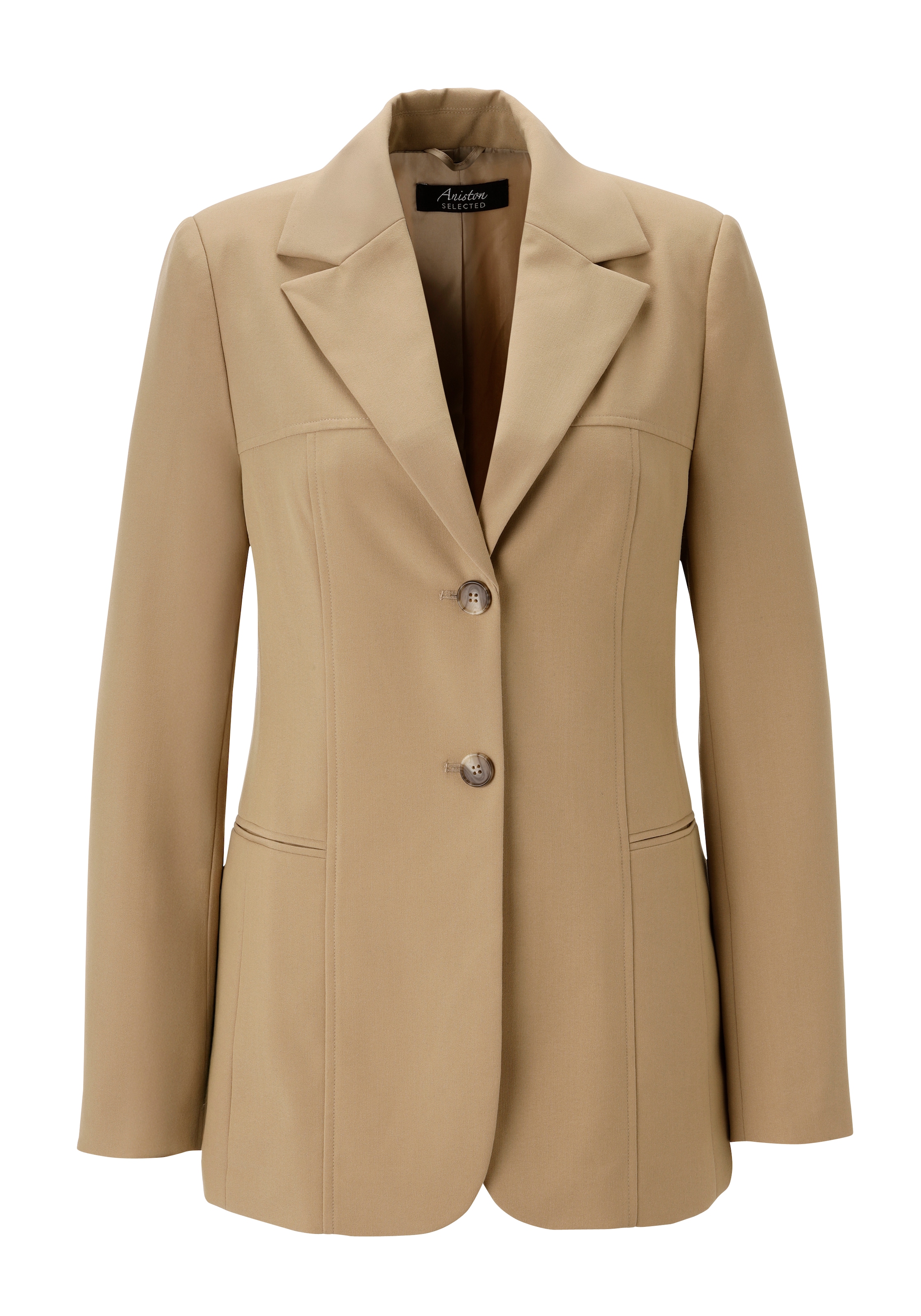 Aniston SELECTED Blazer in Beige: Vorderseite