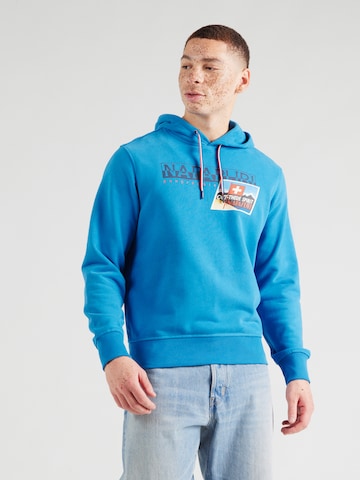 NAPAPIJRI Mikina 'B-PORTALET' - Modrá: predná strana