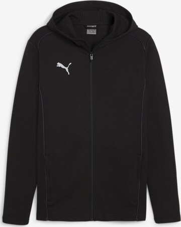 PUMA Sportstrickjacke 'Team Final' in Schwarz: predná strana