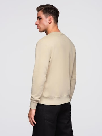 Sweat-shirt Ombre en beige
